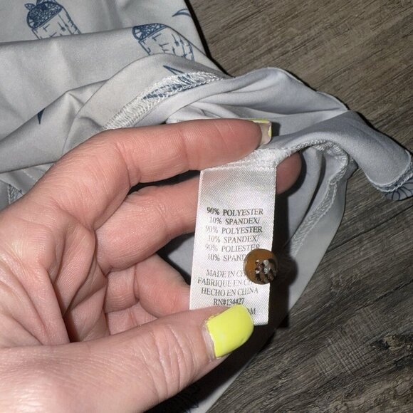 Flomotion Golf Polo Rum Club All Over Print Shirt Sz XLARGE Performance - Picture 8 of 8